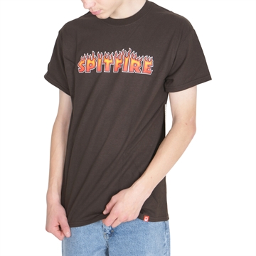 Spitfire T-shirt s/s Flash Fire dark Chocolate